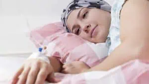 Young girl full of hope during chemotherapy