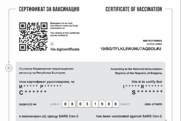 COVID сертификатите